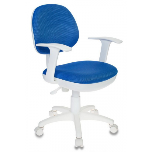 Кресло Бюрократ CH-W356AXSN ткань синий пластик белый