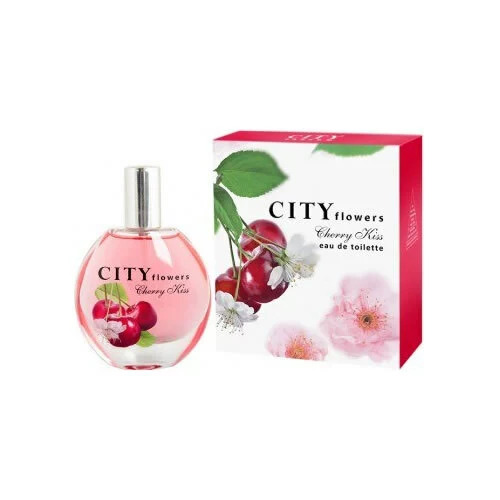  City Parfum City Flowers Cherry Kiss - Туалетная вода 50 мл с доставкой – оригинальный парфюм Сити Парфюм Сити Флауэс Черри Кисс