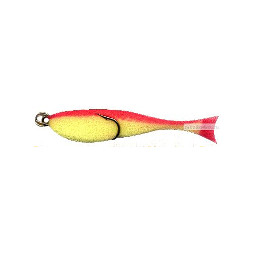 Поролоновая рыбка OnlySpin Bait 80 мм / упаковка 5 шт / цвет: желто-красный