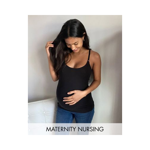 Черная майка для кормящих мам New Look Maternity-Черный цвет