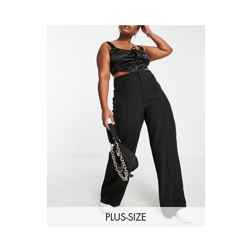 Черные классические брюки прямого кроя Missguided Plus-Черный цвет