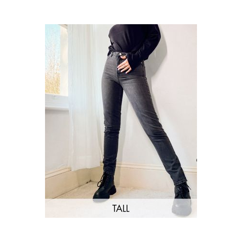 Черные выбеленные джинсы в винтажном стиле Topshop Tall-Черный цвет