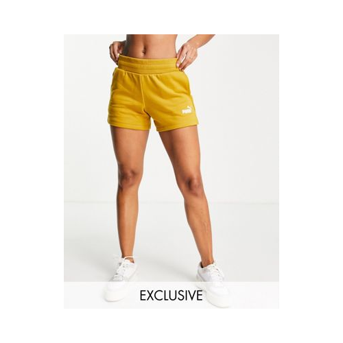 Желтовато-коричневые трикотажные шорты PUMA Essentials-Коричневый цвет