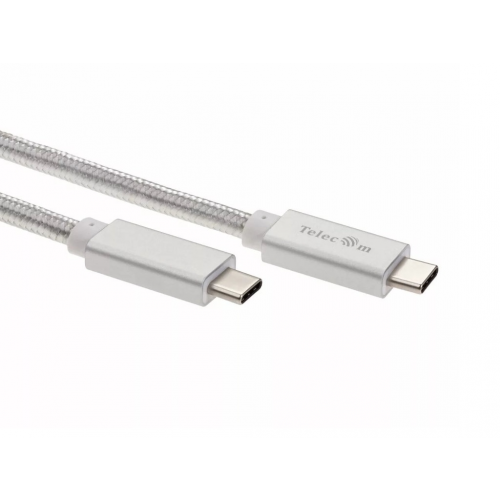 Аксессуар Telecom USB Type-C - USB Type-C 2m Silver TC420S-2M