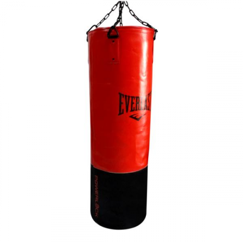 Мешок боксерский Powerlock Pro с цепью красный, 123*38см, 45кг
