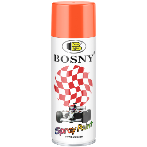 Акриловая спрей краска универсальная Bosny Spray Paint 520 мл оранжевая №2009 Orange