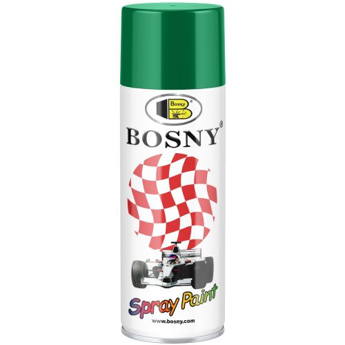 Акриловая спрей краска универсальная Bosny Spray Paint 520 мл зеленая трава №6032 Grass Green