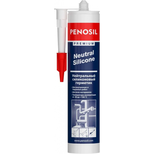Нейтральный силиконовый герметик Penosil Premium Neutral Silicone 280 мл бесцветный