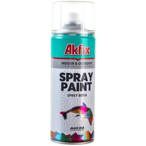 Краска акриловая аэрозольная Akfix Spray Paint 400 мл бесцветная глянцевая