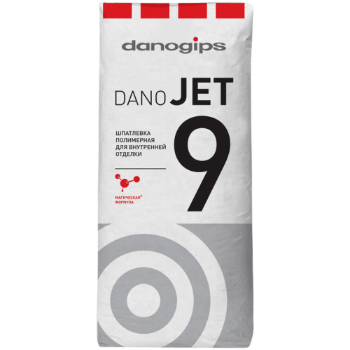 Шпатлевка полимерная для внутренней отделки Danogips Dano Jet 9 20 кг