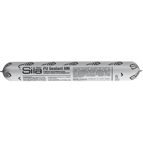 Герметик однокомпонентный полиуретановый высокомодульный Sila Pro PU Sealant HM 600 мл белый RAL 9010