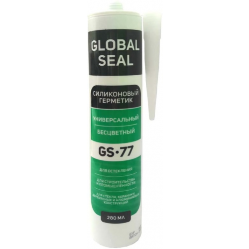 Герметик силиконовый универсальный Global Seal GS 77 280 мл бесцветный